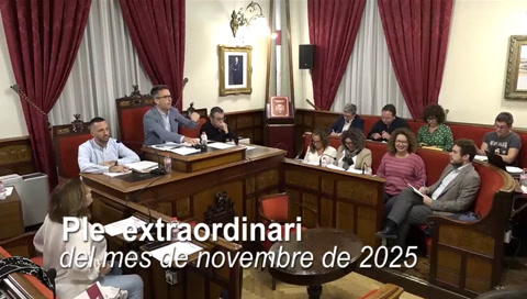 Ple ordinari 6 de novembre de 2025