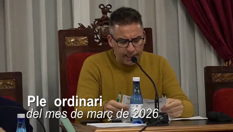 Ple ordinari 5 de març de 2026